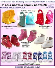 *43cm  18inch Doll SHOES BOOTS  Our Generation Baby Born Girl Boy, Get 10% off