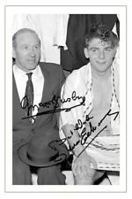 MATT BUSBY & DUNCAN EDWARDS Signed Autograph PHOTO Print MANCHESTER UNITED