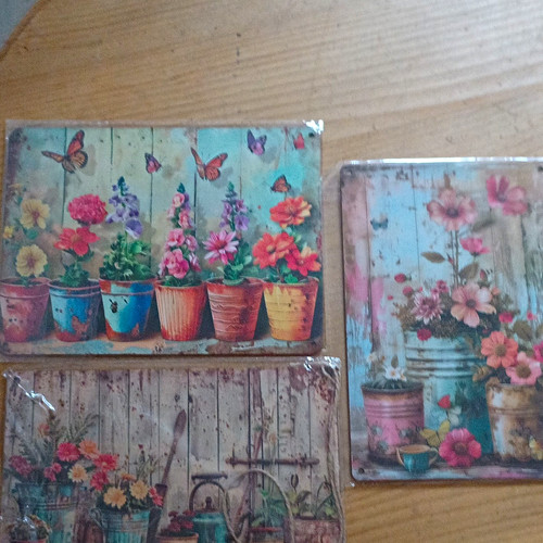 Set vintage floral garden - of,