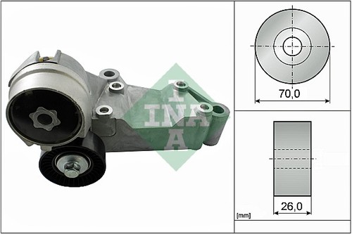 Belt tensioner ribbed - v-ribbed,