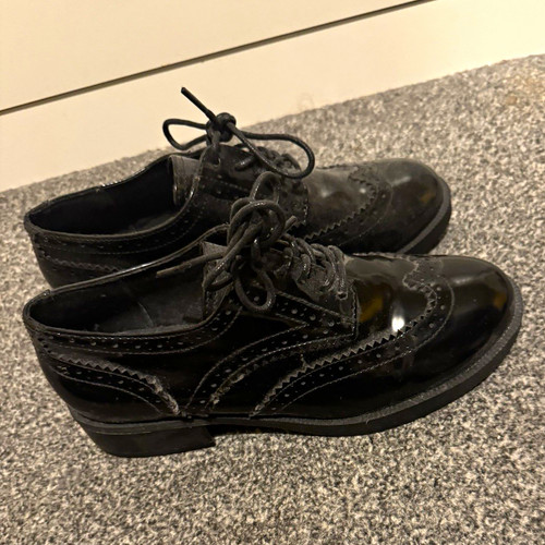 Womens black lace brogue - womens,
