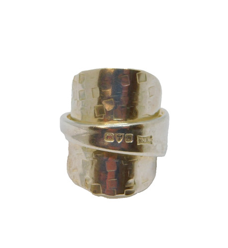 Sterling silver spoon band - sterling,