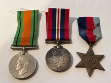 SET OF 3 WW2 MEDALS 1939-45