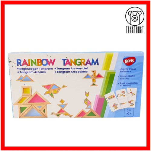 Bohs rainbow tangram wooden - rainbow,