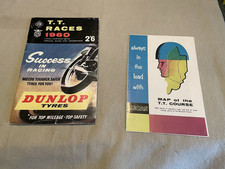 1960 VINTAGE Motor cycle road racing programme IOM Isle of Man T.T. RACES