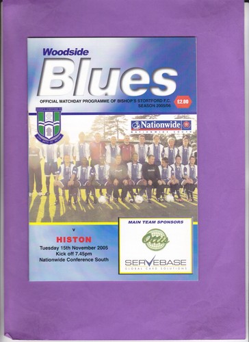 Bishop stortford histon - bishop's,