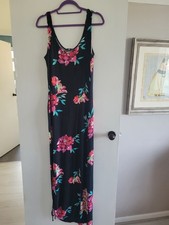 Black and Floral Womens Dress