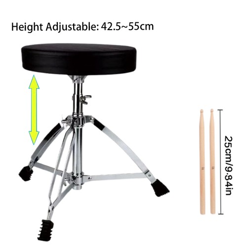 Black padded adjustable drum - black,
