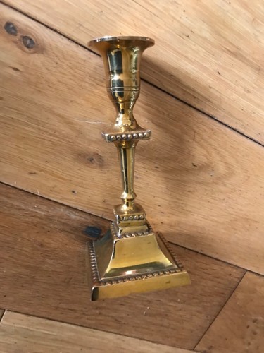 Vintage brass candlestick - vintage,