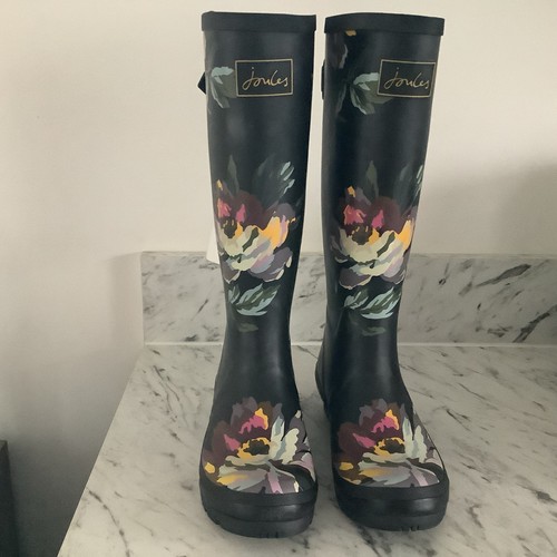 Joules black floral - joules, print