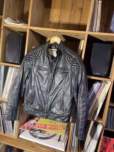 Men real leather biker - men’s,