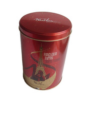 EMPTY Mathez Cocoa Dusted French Chocolate Truffles Tin - Storage Tin