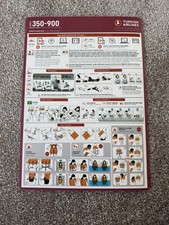 Turkish Airlines A350-900 Safety Card
