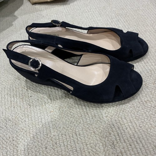 Hobbs black suede slingback - hobbs,