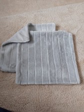 2 Silver/Grey Faux Fur Cushion