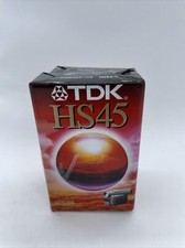 TDK HS45 VHS-C Camcorder Video Camera Tapes - New and Sealed X2