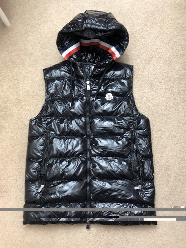 Moncler lanoux gilet hooded - gilet,