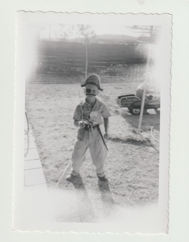 Vintage snapshot kid in - snapshot:,