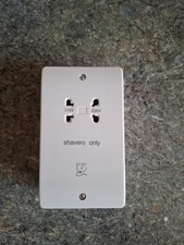 MK Logic Plus White Shaver Socket K701RPWHI Dual 115/230V