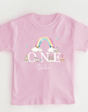 Girls Unicorn Birthday T-shirt