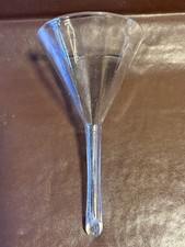 Antique Wrythen Glass Wine Funnel / Decanter Funnel - Victorian Hand Blown