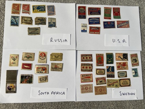 Vintage matchbox labels - vintage,