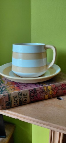 Green cornishware gold - t., /
