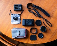 Ricoh Gr III Digital Camera - Black w/ Flash, Square hood, filter adapter +++