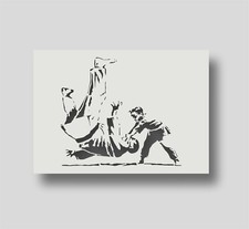 Banksy Judo Stencil - Banksy wall art - Home Decor