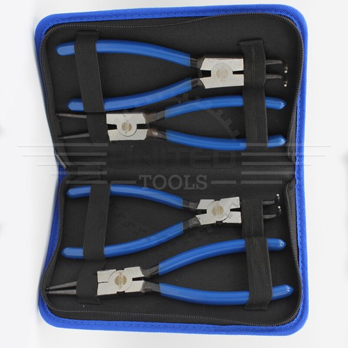 4pc large circlip - large, pliers