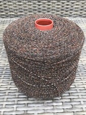 90% Wool Yarn In Dark Brown