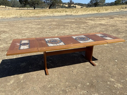 Mcm dining table teak tile - mcm,