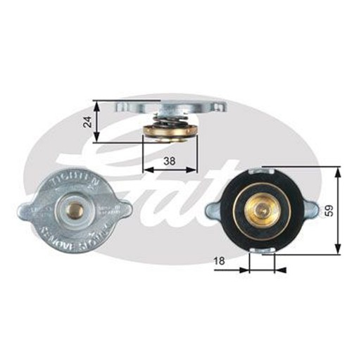 Gates radiator pressure - radiator, cap