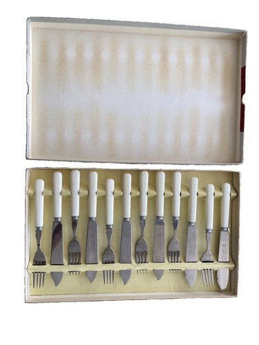 Vintage fish knife and fork - and,