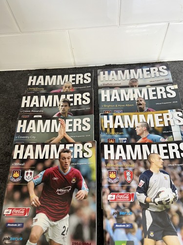 West ham united programmes - x,