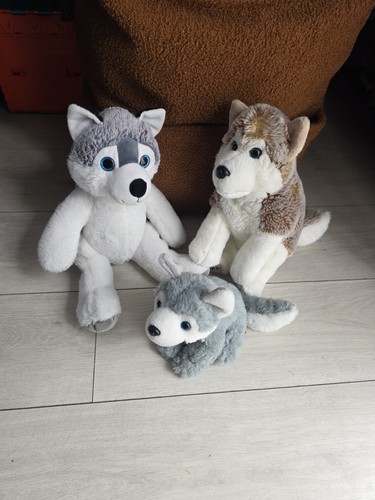 Husky wolf dog soft plush - wolf,