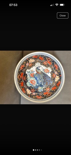 Royal peacock japan plate - royal,