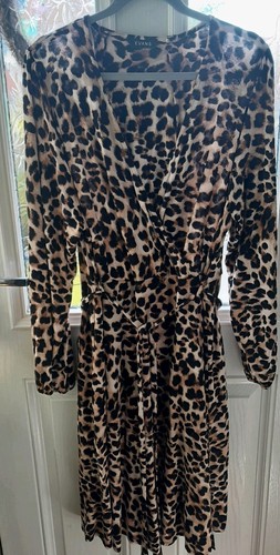 Ladies animal print midi dress - ladies,