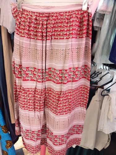 Red and pink boho - print, tiered