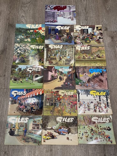 Vintage giles annuals books x - giles,