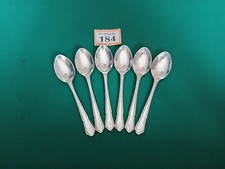 6x Vintage Teaspoons with Art