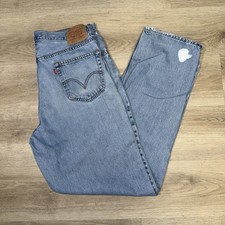 VINTAGE Levis Jeans 560 Mens Blue Loose Fit Tapered Leg W36 L34