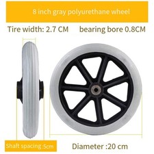 6/7/8" Solid  Wheelchair