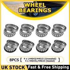 8X Trailer Wheel Bearings For Jetski Bike Atv Quad 44643 & 44643L ( 44643/44610)