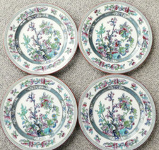 4 x Indian Tree 8" Plates - Opaque China by S Hancock and Sons