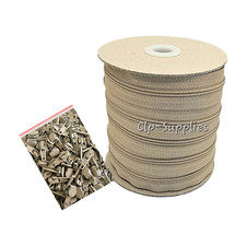 Beige No3 Nylon Continuous Zip