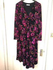 PER UNA BLACK MIX DRESS. SIZE 16 REG