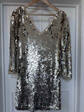 Karen Millen Gold Sequin Dress