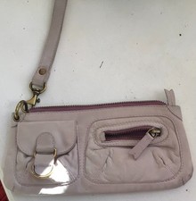 Oushka lilac real leather