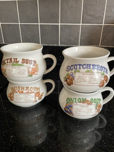 Soup mugs 1970s vintage - 1970s,